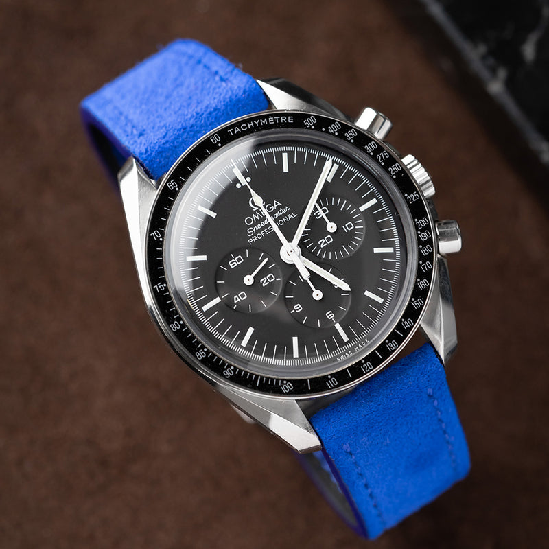 Electric Blue Suede Strap