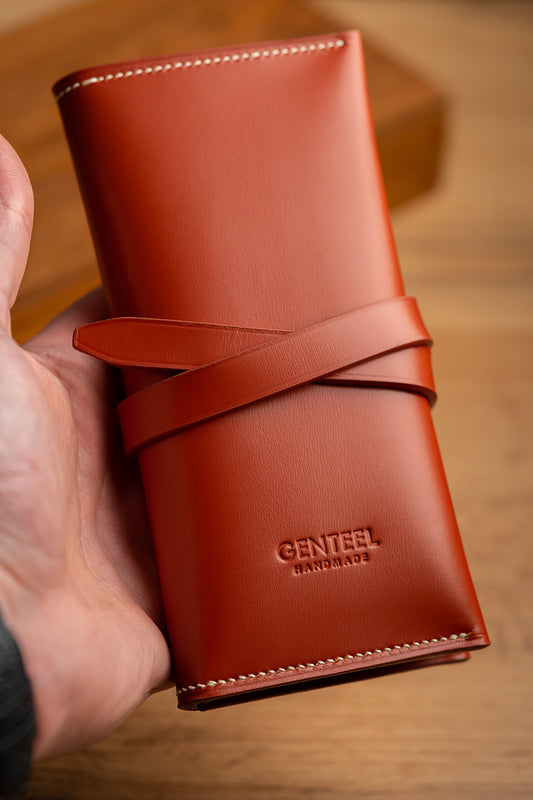 Bespoke Green Leather Wallet for Men Customize Inside Color 